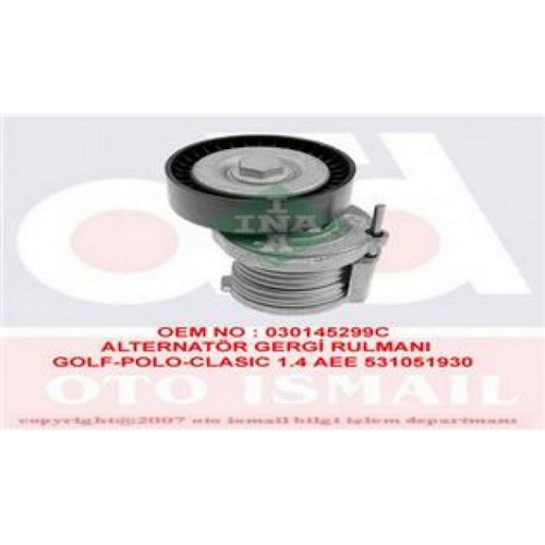 ALTERNATÖR GERGİ RULMANI KÜTÜKLÜ POLO-GOLF4-BORA 1.6-1.4-1.6 16V AEE-ALM-AFH-AHW-BBY-BKY-BBZ-BCB