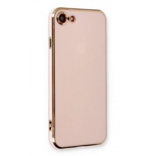 Newface iPhone 8 Kılıf Volet Silikon - Pembe