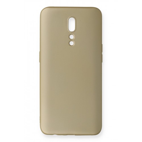 Newface Oppo Reno Z Kılıf Premium Rubber Silikon - Gold